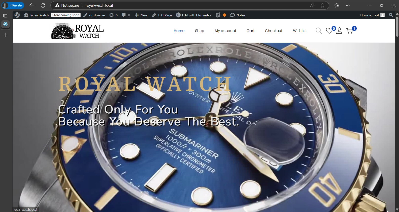 Watch e-commerce preview